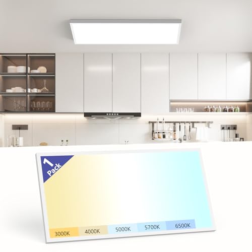 2x4 LED Flat Panel Light Surface Mount - 70W, Dimmable, 5 CCT & Wattage Variants - Includes Variation 1
