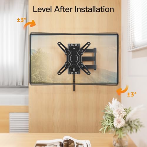 RV TV Wall Mount for 13-43 Inch TVs - Max Load 33 lbs, Dual Locking, Full Motion