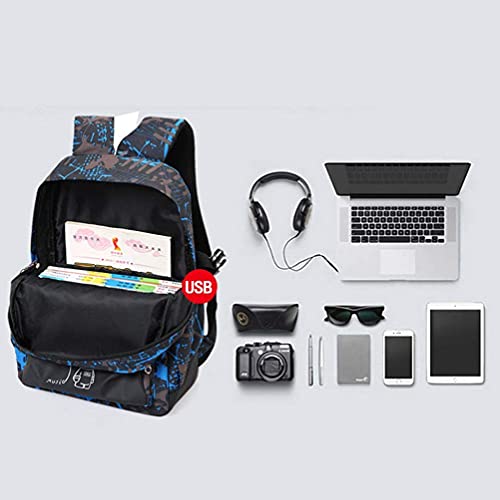 Asge Backpack for School Boys Backpacks Kids Camo Bookbag Middle Bags