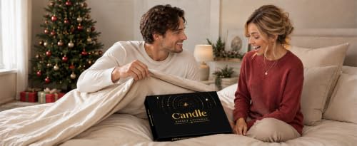 Black Healing Candle Advent Calendar 2026 with 24 Scented Soy Candles for Women