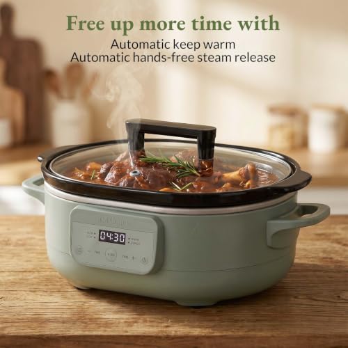 Olive Magnifique 6-Quart Programmable Slow Cooker with Removable Nonstick Pot