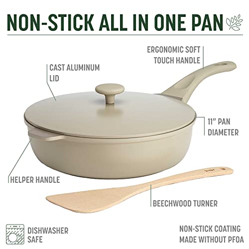 Goodful Linen All-in-One 11-Inch Nonstick Multi-Purpose Pan Set