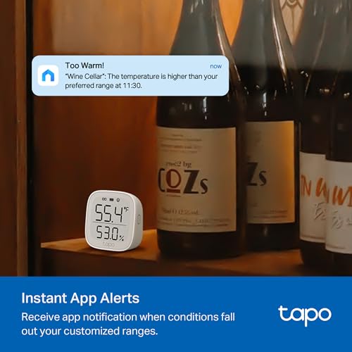 Tapo Smart Temperature and Humidity Sensor - Swiss-Made, Requires Hub, Model T315 - Sensor Only