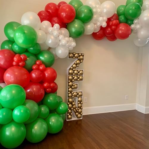 Green Balloons - 12 inch 100pcs Latex - Round Green Birthday Balloons with 2 Ribbons for Birthday, Dinosaur, Jungle, Christmas, Baby Shower Party Decorations