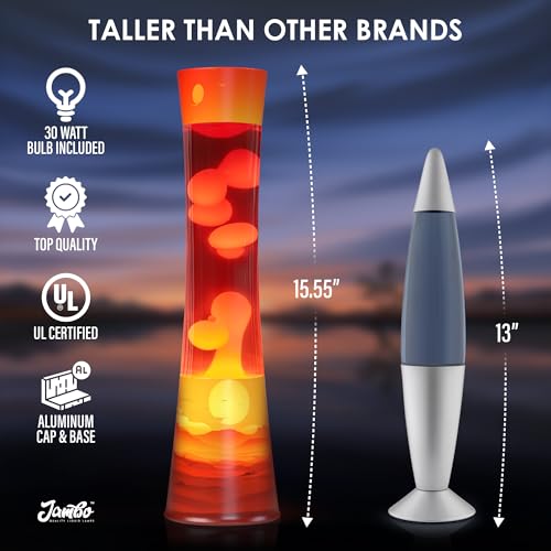 JAMBO Sunset Motion Lamp - 15.5-Inch Relaxing Nightlight & Home Decor
