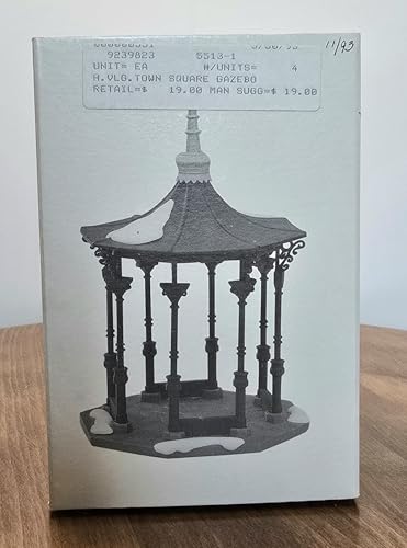 Department 56 Heritage Village Christmas in the City Gazebo - Handpainted Porcelain Accessory
