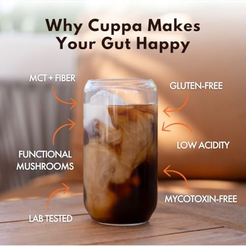 Cuppa Healthy Coffee Medium Roast with Mushrooms & Adaptogens - 90 Servings
