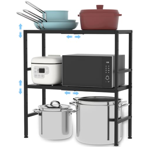 2-Tier Adjustable Metal Storage Shelves - Heavy Duty Utility Rack 11.8"D x 28.3"W x 30.9"H