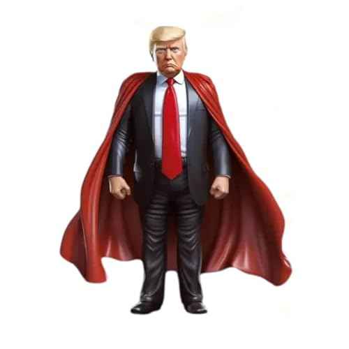 Funny President Donald 2025 Ornaments, 2D Flat President Donald Decor for Car, Funny Christmas Tree Ornaments, Donald 2028 Merchandise(2PCS Super Hero)
