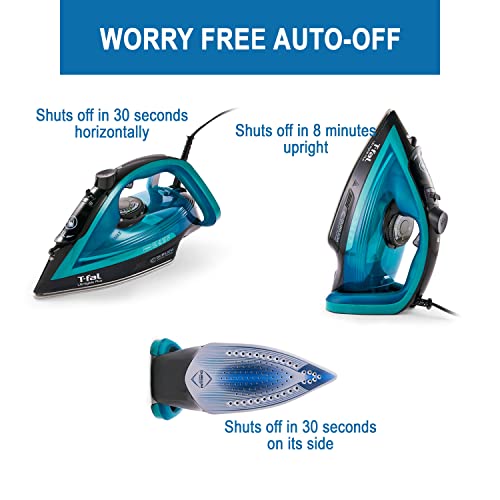 T-Fal Ultraglide Steam Iron with Durilium Soleplate, Precision Tip, Auto-Off, 1800W