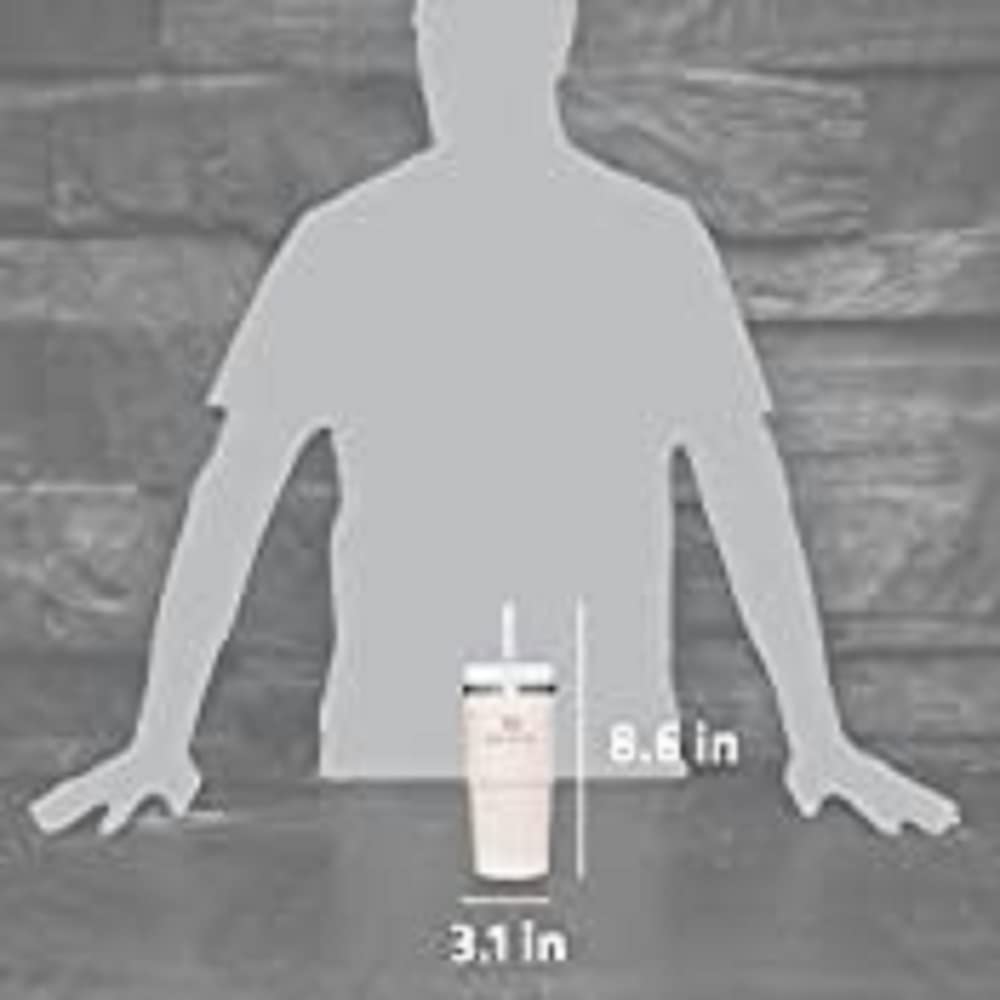 STANLEY Quencher H2.0 Tumbler with Straw 14 oz | Flowstate 3-Position Lid | Cup Holder Compatible for Travel | Insulated Stainless Steel Cup | BPA-Free | Rose Quartz