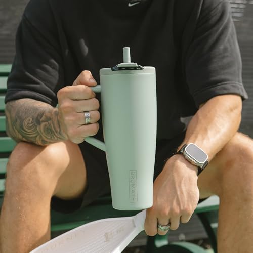 40oz Leakproof Stainless Steel Water Bottle with Covered Straw & Handle - Dark Aura