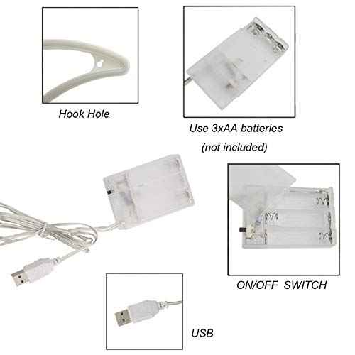 Sunnyglade USB Charging/Battery LED Neon Decorative Lights,Neon Sign Shaped Decor Light, Wall Decor for Christmas,Birthday Party, Kids Room, Living Room, Wedding Party Decoration (Lightning)