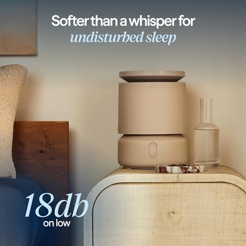 BLUEAIR 3.8L Top-Fill Humidifier for Bedroom - Small 1 Gal Beige DreamWell H38i