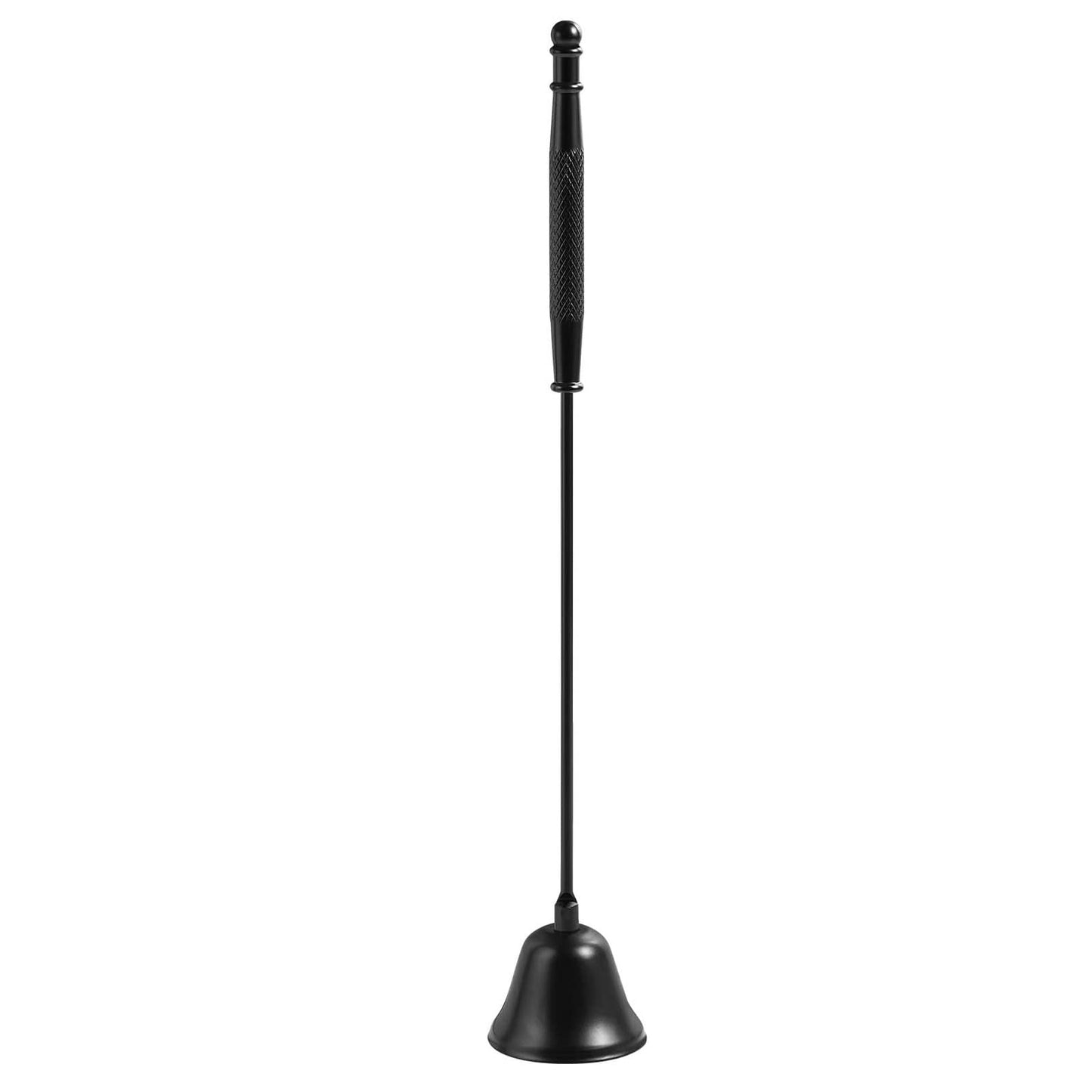 Kirecoo Candle Snuffer Extinguisher with Long Handle, Polished Stainless Steel Wick Flame Snuffer for Putting Out Wick Flame Safely, Black Candle Accessory