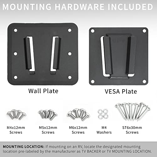 VIVO RV Wall Mount for 100x100mm VESA Screens, 22 lbs, Articulating Arm