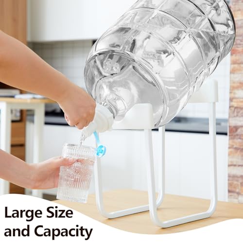 5 Gallon Glass Water Jug with Stand and Spigot - Food-Grade Water Dispenser