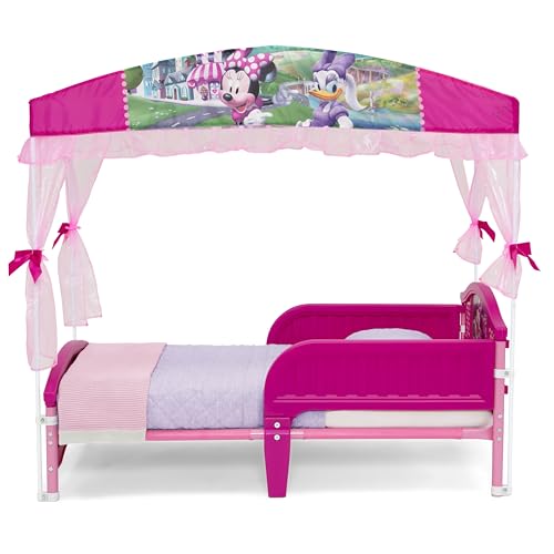 Toddler Bed with Canopy - Minnie Mouse Kids Bed for Ages 15 Months+