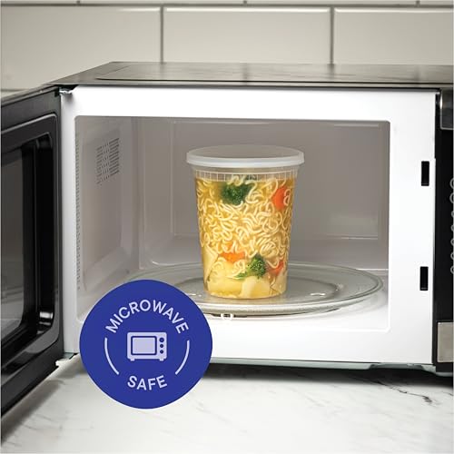 32 oz. Food Storage Containers Bulk Pack - 240-Count Airtight Food Containers