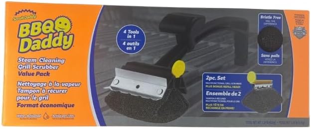 Scrub Daddy - BBQ Daddy Grill Scrubber Value Pack | Durable, Heat-Resistant, Water-Activated FlexTexture