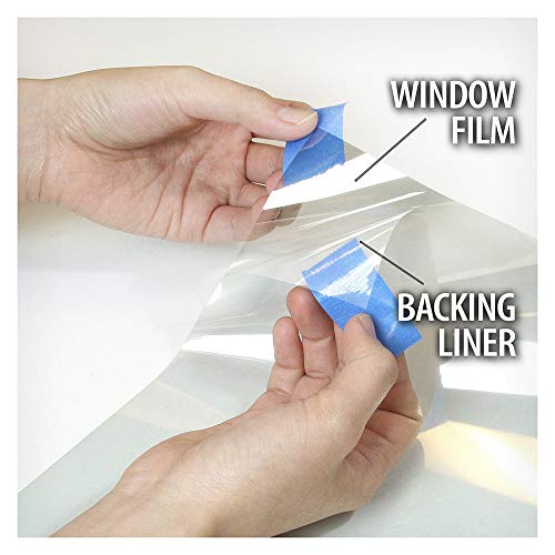 Window Film Security and Safety 8 Mil - 36in x 12ft Clear Impact-Resistant