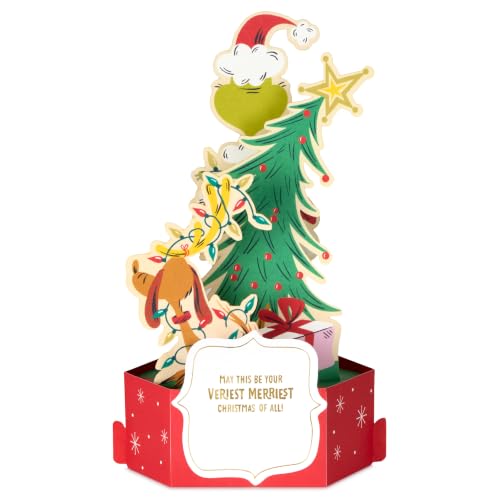 Hallmark Grinch Dr. Seuss Pop Up Christmas Card - Merry Grinchmas (Grinch Variation)
