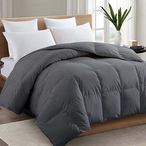 TEXARTIST King All-Season Gray Down Alternative Comforter Duvet Insert