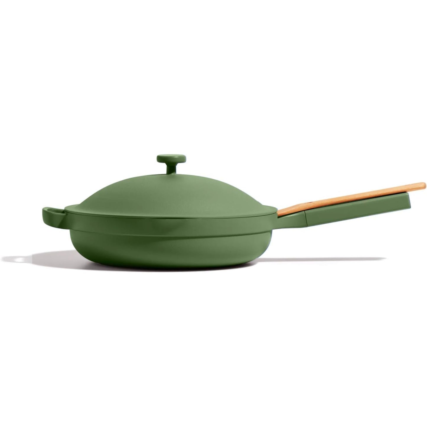 Our Place Large Always Pan | 12.5" Ceramic Pan with Modular Lid & Beechwood Spatula | Patented 10-in-1 Nonstick, Non-Toxic Cookware Made Without PFAS | Induction & Oven-Safe up to 450°F | Sage