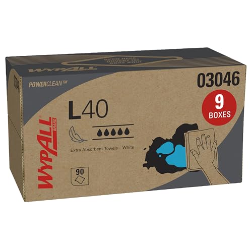 Extra Absorbent Laundry Wipes 90 Sheets per Box, Commercial Spill Control