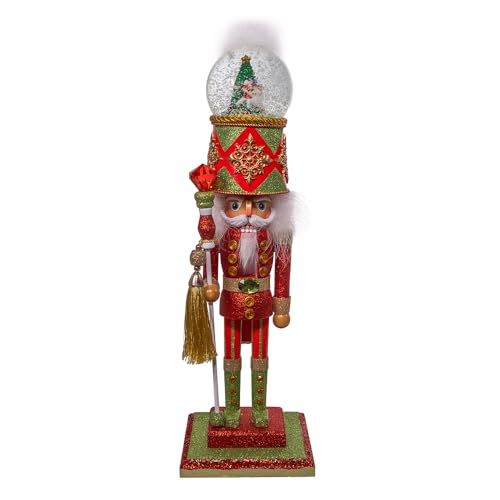 Kurt Adler 20" Animated Musical Nutcracker Water Globe Holiday Decor