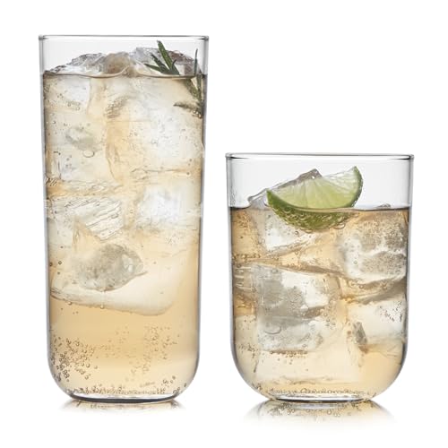 Libbey Polaris Axis Tumbler & Rocks Glasses Set of 16 - Variation 02