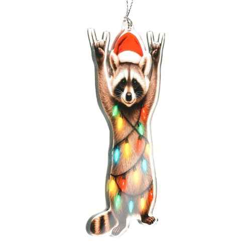 Raccon Gifts - Raccoon Christmas Ornaments - Animal Lovers Ornaments - Racoon Ornament - Christmas Ornament 2025 - Christmas Ornament 2025 - White Elephant Gifts - Xmas Tree Funny Decoration