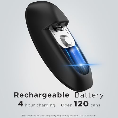 Canslab Ultrablade PRO Electric Can Opener Black USB Rechargeable Auto Stop