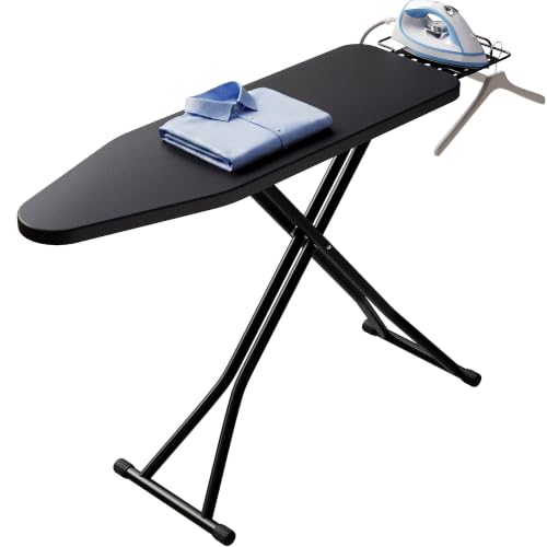 BEWISHOME Full Size Ironing Board 43x13 with Heat-Resistant Cover & Iron Rest
