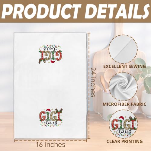 Christmas Gigi Gifts Kitchen Towels, Xmas Hand Towel, 16x24in
