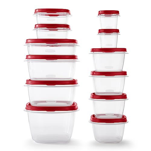 Assorted Food Storage Container Set - 24 Pieces, Kitchen Organization