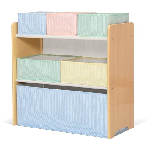 Delta Children Pastel GapKids 6-Bin Toy Organizer - Greenguard Gold Certified, Kids Storage
