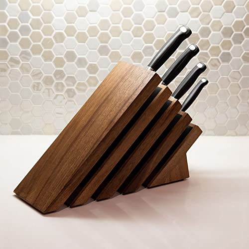 Messermeister Next Level Magnetic Knife Block, Acacia - Modern &