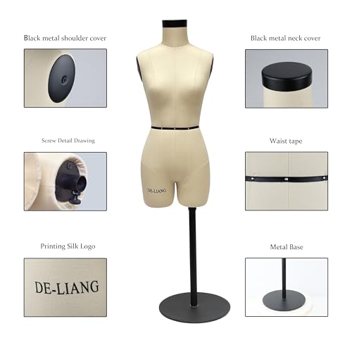 Half Scale Dress Form (Not Adult Full Size) 1:2 TabletopMiniature