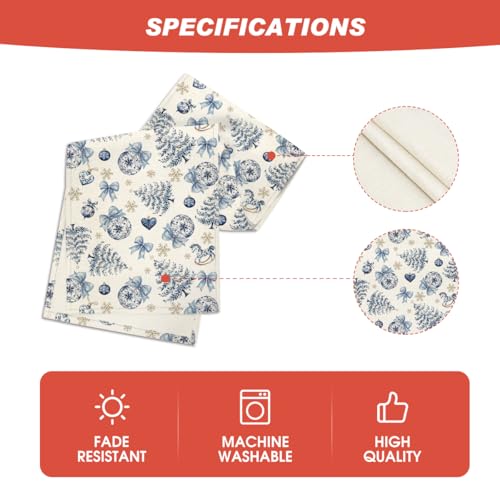 Artoid Mode Pine Trees Xmas Balls Bowknot Snowflakes 210 GSM