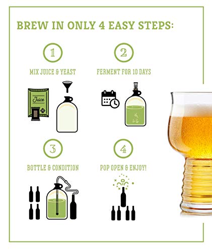 Hard Cider Kit - Craft A Brew Homebrewing Starter Set - 1 Gallon Variation