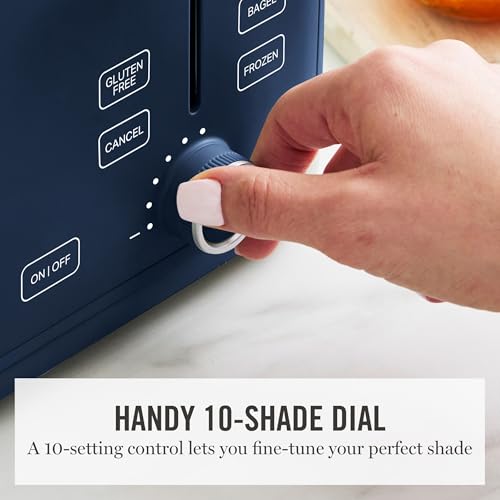 4-Slice Toaster with 10 Shade Settings and 3 Presets - Indigo Blue (Variation)