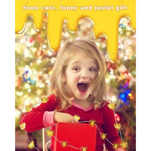 ITICdecor Bee Lights Cute Bee Fairy Lights with Timer 10FT 30 LEDs Christmas Gifts Honey Bee Decorative String Lights for Bedroom Birthday Party Wedding Xmas Plants Patios Decor