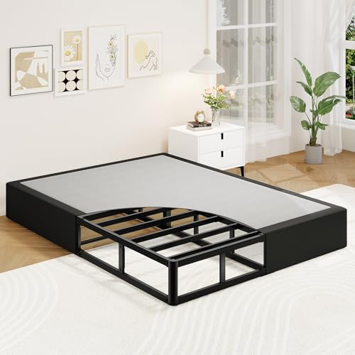 Full Size 10 Inch Heavy Duty Metal Box Spring - Supports 3000 lbs, Noiseless Foundation
