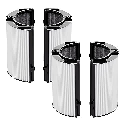 Leemone 360 Combi HEPA & Carbon Filter Replacement for Dyson TP07 HP07 TP09 2 Pack - Black