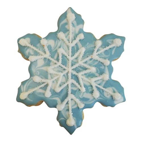 Snowflake Cookie Cutter 4in – Polyresin-Coated Stainless Steel for Cookies, Fondant & Crafts