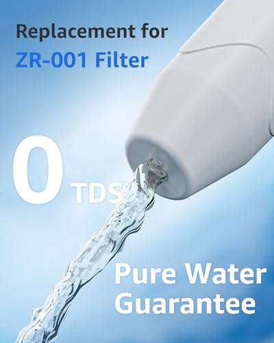 Water Filter Replacement 4 Pack for Zero Pitcher ZR-001 - Food-Grade, BPA-Free