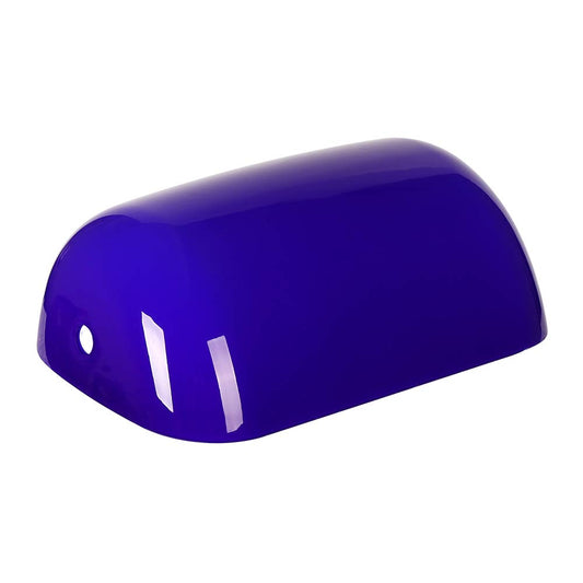 Newrays Glass Bankers Lamp Shade Cover Replacement,L8.85 W5.11 (Blue)