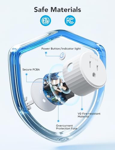 Govee Smart WiFi Outlet Plug Set - 4 Pack Compatible with Alexa & Google Assistant