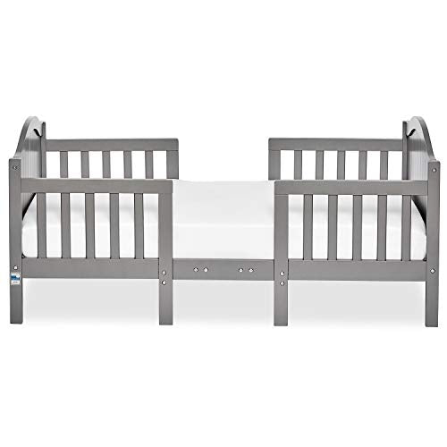 Toddler Convertible Bed with Guard Rails & Safety Certification - Storm Grey, 3-in-1